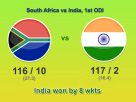 SA vs IND - 1st ODI - Result